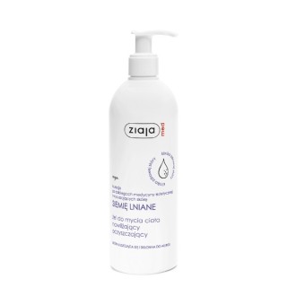Gel douche hydratant et nettoyant aux graines de lin Ziaja Med 400 ml