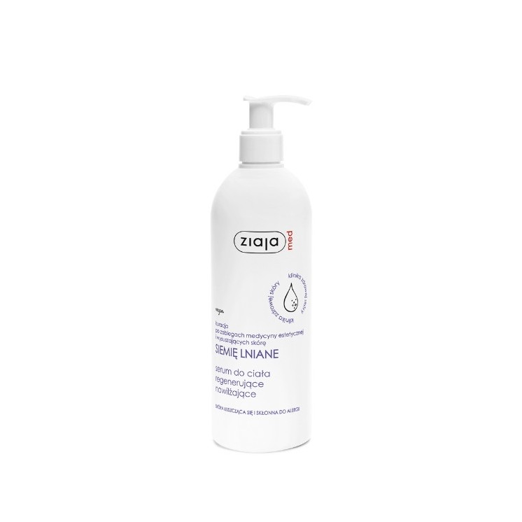 Sérum corporel régénérant et hydratant aux graines de lin Ziaja Med