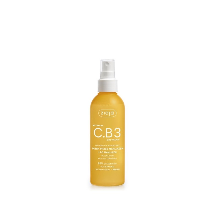 Ziaja Witamina C.B3 Niacynamid Tonique Visage Avant et Après Maquillage 190 ml