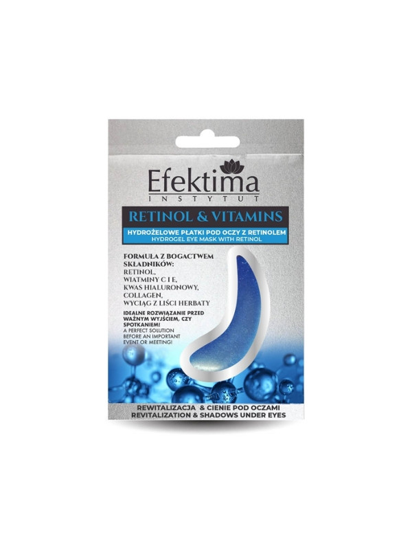 Efektima hydro Retinol & Vitamins Патчі для повік Ревіталізація та темні кола під очима 2 шт.