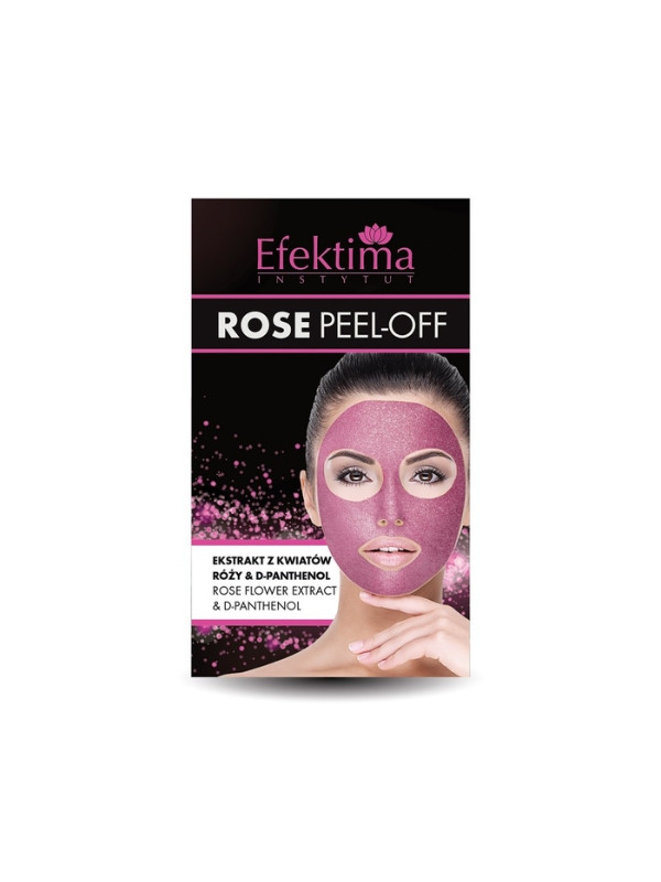 Efektima Rose Peel-Off Diamond Gezichtsmasker Rozenbloemextract & D- Panthenol 7ml