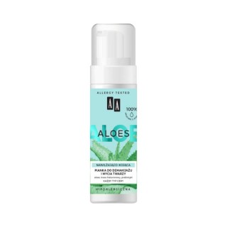 AA Aloë 100% Aloe vera extract Hydraterend en verzachtend schuim voor het verwijderen van make-up en het wassen van het gezicht 