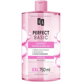 AA Perfect Basic verzachtende micellaire vloeistof 3in1 Sensitive 750 ml