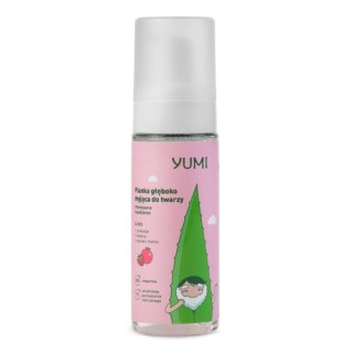 Yumi Diep reinigend gezichtsschuim intensieve hydratatie Framboos en Granaatappel 180 ml