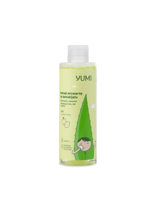 Yumi Micellaire cocktail voor het verwijderen van make-up, verhelderend en hydraterend Citroen en Abrikoos 200 ml