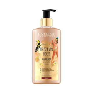 Eveline Brazilian Body Shimmer do ciała ze złotm pyłem 150 ml