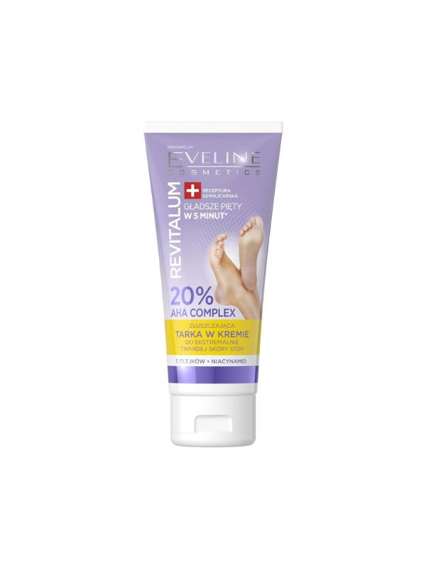 Eveline Revitalum 20% відлущуючий крем для ніг Tarka Foot Cream AHA Complex 75 мл