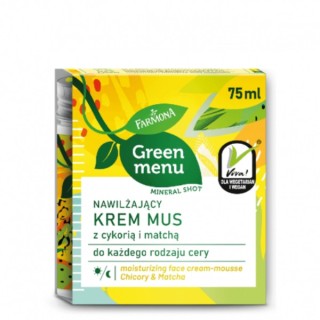 Farmona Green Menu Vochtinbrengende gezichtscrème met cichorei en matcha 75 ml