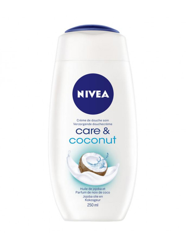 Кремовий гель для душу Nivea Care & Cocoonut 250 мл