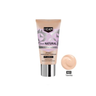 Hean Feel Natural Dekkende en hydraterende foundation /01/ Vanilla 30 ml