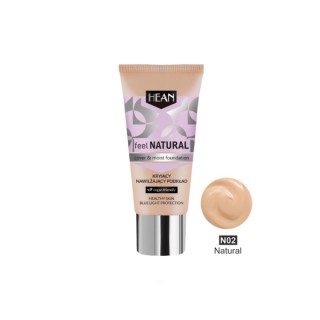 Hean Feel Natural Dekkende en hydraterende foundation /02/ Natural 30 ml