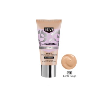 Hean Feel Natural Dekkende en hydraterende foundation /03/ Lentil Beige 30 ml