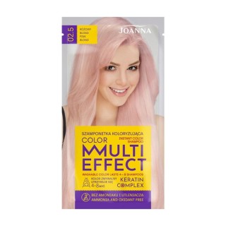 Joanna Multi Effect Color Szamponetka do włosów koloryzująca /02,5/ Różowy Blond