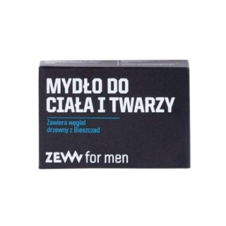 Zew For Men Чоловіче мило для обличчя, тіла та волосся з деревним вугіллям з Bieszczad 85 мл