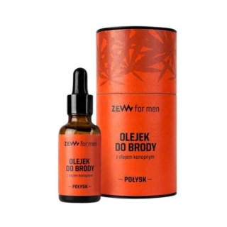 Zew For Men Olejek do brody z olejem konopnym Połysk 30 ml