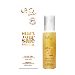 beBio Ewa Chodakowska Start Your Safe Tanning natürliches Körperöl mit Goldpartikeln 100 ml