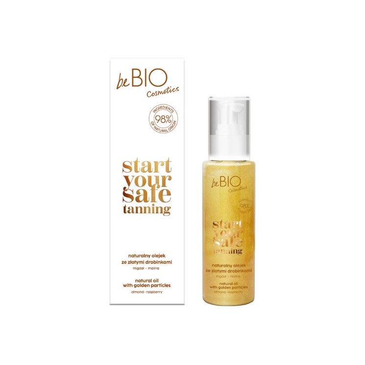 beBio Ewa Chodakowska Start Your Safe Tanning natürliches Körperöl mit Goldpartikeln 100 ml