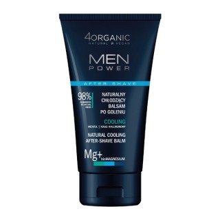 4Organic Men Power natuurlijke aftershavebalsem voor mannen Cooling 150 ml