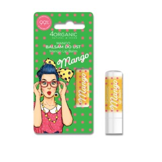 4Organic Pin-up Girl натуральний бальзам для губ Mango 5 г