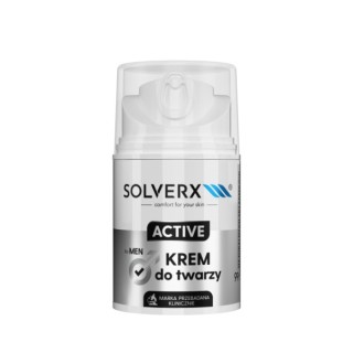 Solverx for Men Active Krem do twarzy dla mężczyzn o działaniu pobudzającym skórę 50 ml