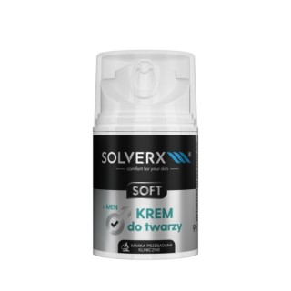 Solverx for Men Soft Gezichtscreme voor mannen voor de gevoelige huid 50 ml