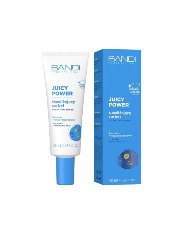 Bandi Juicy Power Moisturizing Face Cream Sorbet Blueberry + Hyaluronic Acid 40 ml