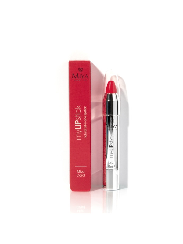 Miya Cosmetics myLIPstick natuurlijke verzorgende lipstick All-in-one Coral 2, 5 g