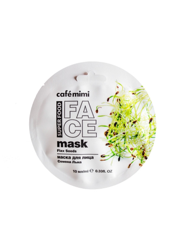 Cafe Mimi Super Food Gezichtsmasker Vlas en Amandelmelk 10 ml