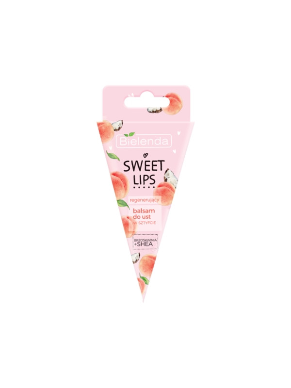 Bielenda Sweet Lips відновлюючий бальзам для губ Персик і ши 4,3 г