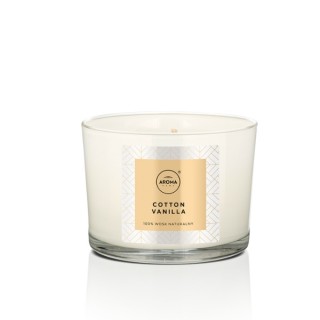 Aroma Home Elegance Series Cotton Vanilla geurkaars 115 gr