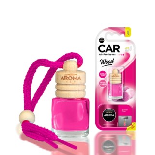 Aroma Car Wood Auto luchtverfrisser Bubble Gum 6 ml