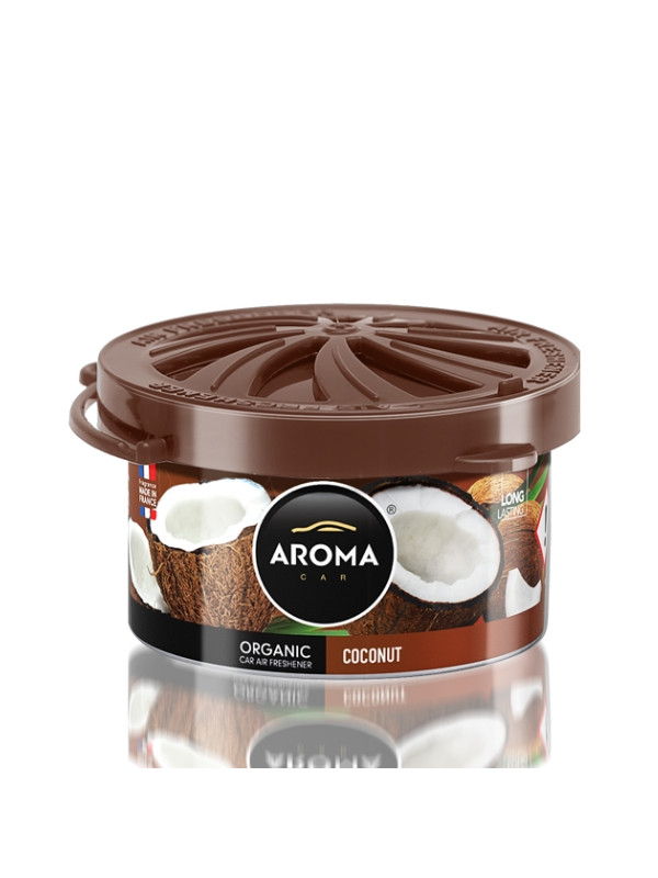 Aroma Car Organic Odświeżacz powietrza do samochodu Coconut 40 g