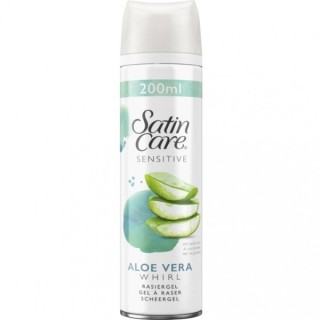 Gillette Woman Satin Care Sensitive Shaving Gel Aloe Vera 200 ml