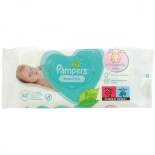 Pampers Sensitive Chusteczki nawilżone 52 sztuki