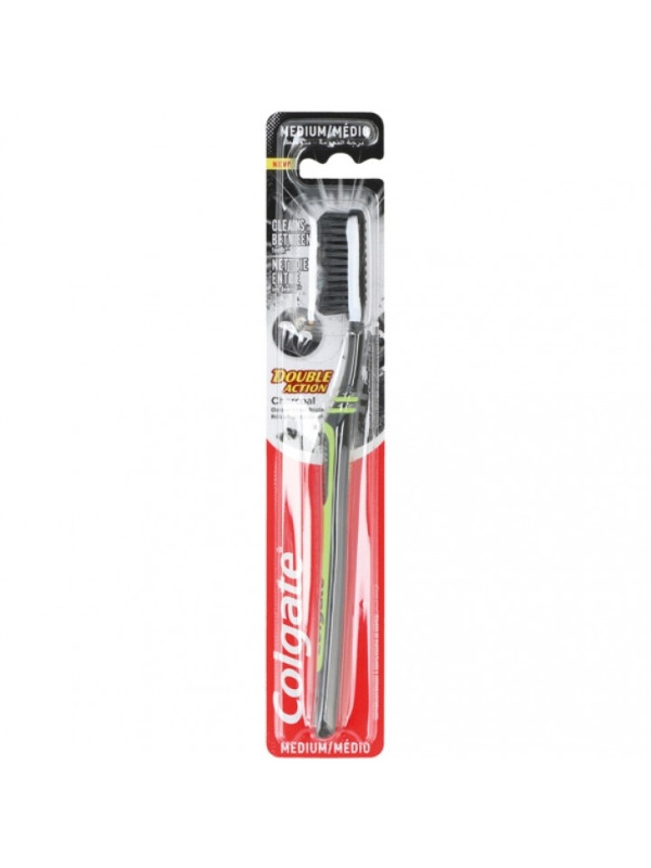 Colgate Houtskool Tandenborstel Medium 1 stuk