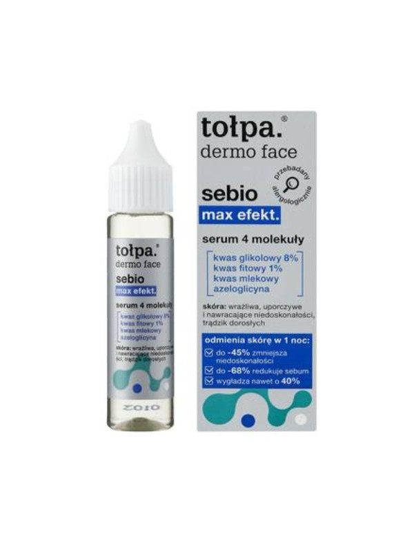 Tołpa Dermo Face Sebio Max Effect. Serum 4 moleculen 20 ml