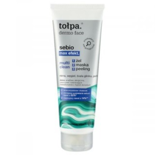 Tołpa Dermo Face Sebio Max Effect. Multi Clean 3in1 Gel, masker, peeling 100 ml