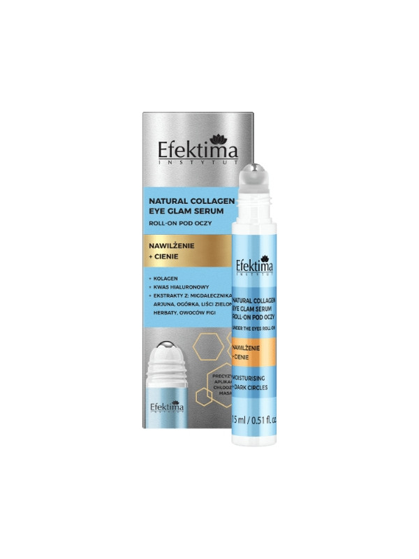 Efektima Natural Collagen Roll on під очі Зволожуючий + тіні 15 мл