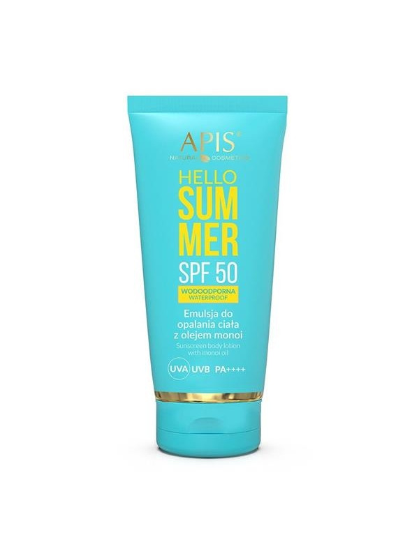 Apis Hello Summer SPF50 Body tanning emulsion with Monoi oil 200 ml