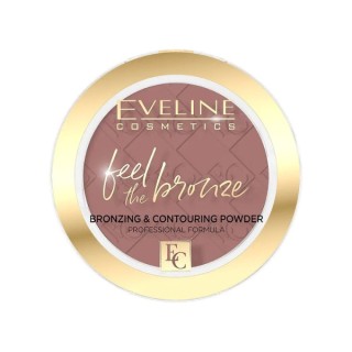 Eveline Feel The Bronze bronzing- en contouring gezichtspoeder /02/ Chocolate Cake