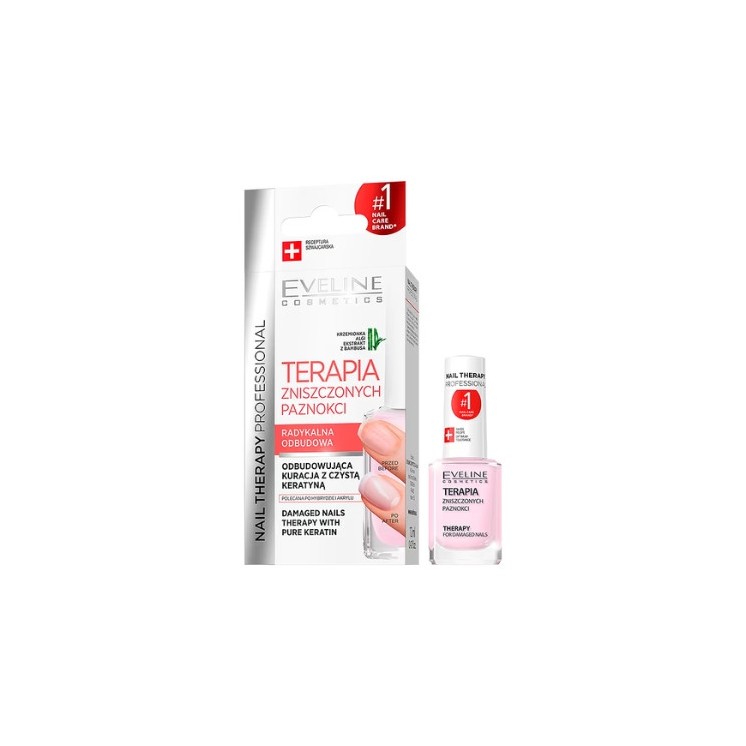 Eveline Professional Nail Therapy Nagelpflege für geschädigte Nägel 12 ml