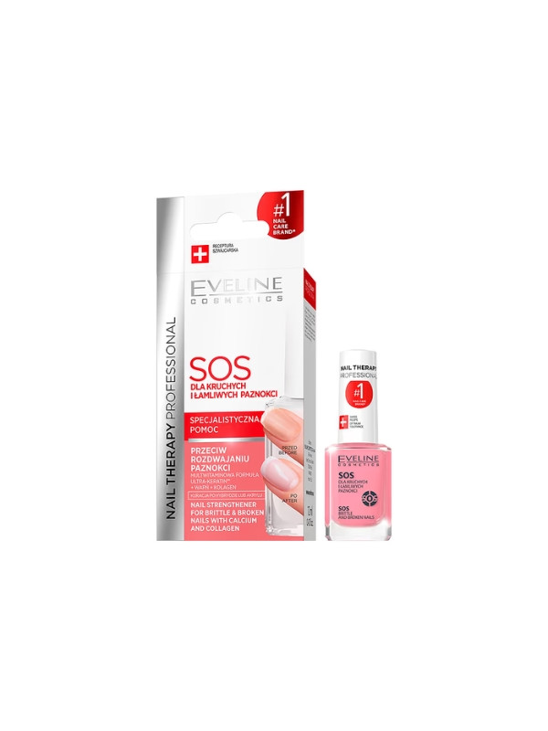 Eveline Cosmetics Nail Conditioner + Base Coat Vitamin Booster Strengthener  12ml | | ZGAGA.CO.UK