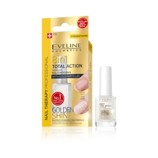 Eveline Professional Nail Therapy Total Action 8w1 Odżywka do paznokci Golden shine