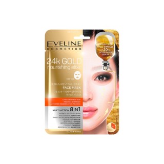 Eveline 24k Gold 8in1 ultra-revitalizing sheet face mask 1 piece