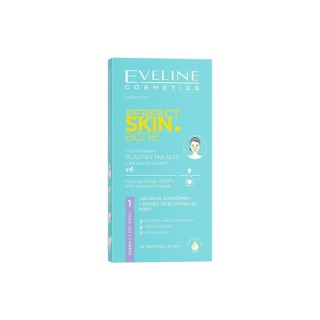 Eveline Perfect Skin Acne cleansing Nose strips Activated charcoal 4 pieces