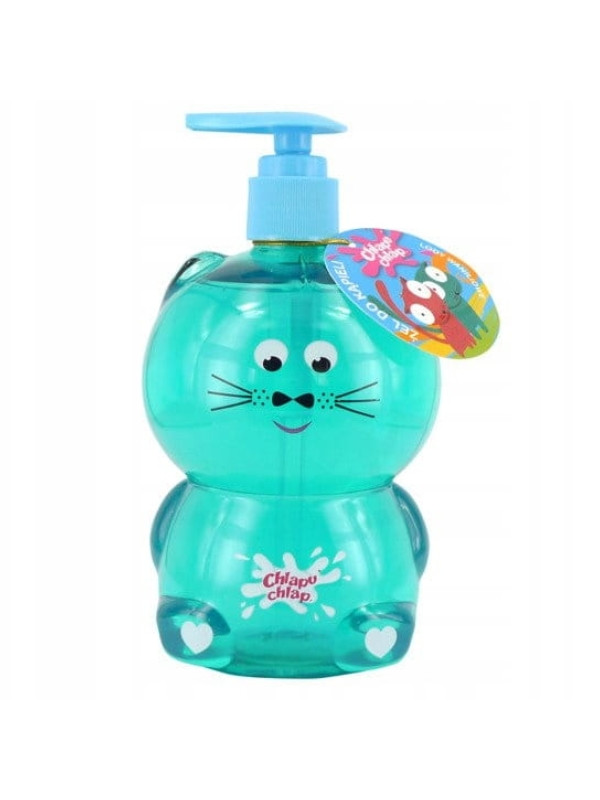 Chlapu Chlap Bath gel for children with the scent of vanilla ice cream Kotek 500 ml