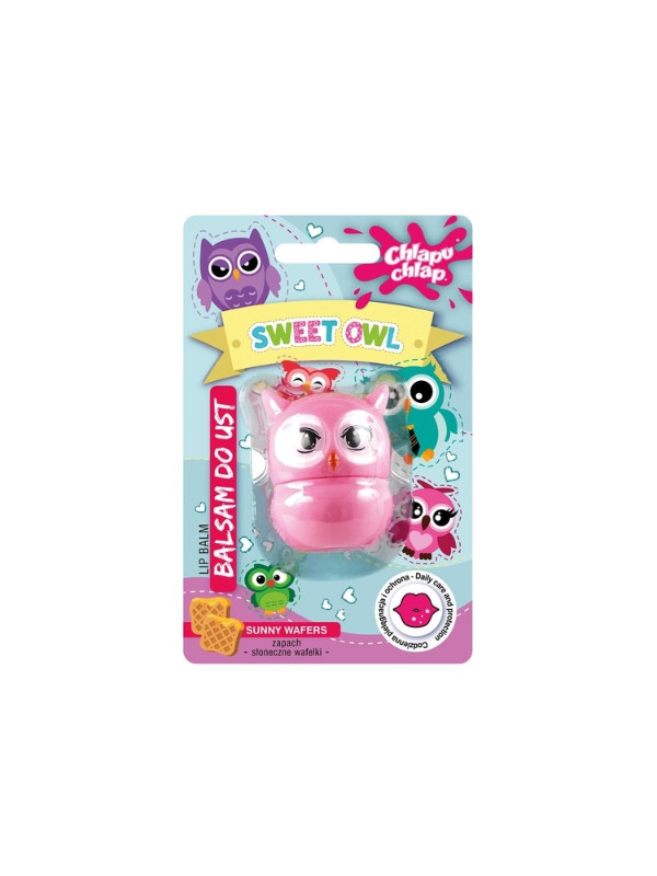 Chlapu Chlap Sweet Owl Lippenbalsem Zonnige wafeltjes 7 gr