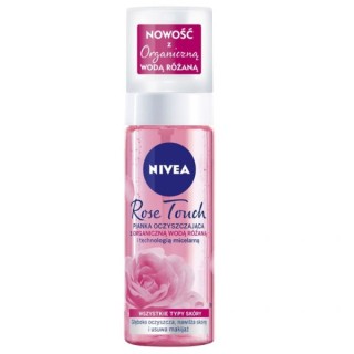 Nivea Rose Touch cleansing facial foam with organic rose water 150 ml