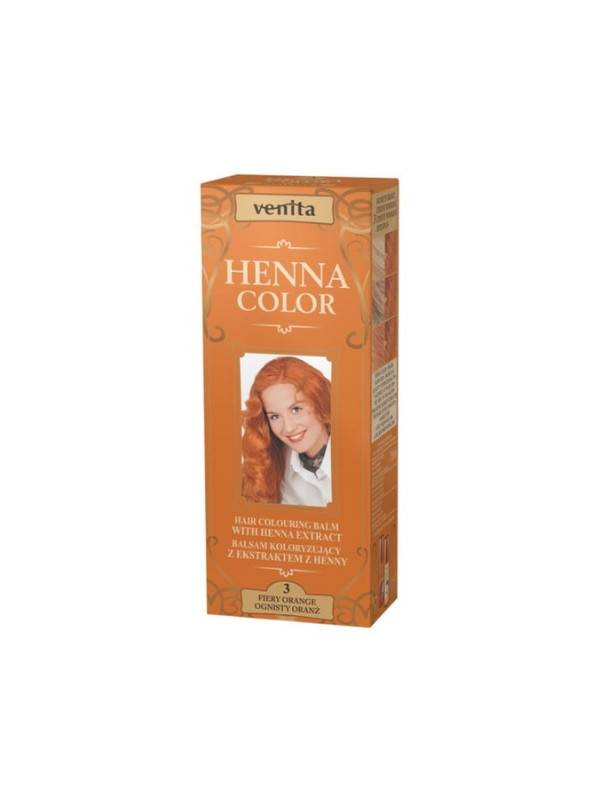 Venita Henna Color Coloring balm with henna extract /3/ Fiery Orange 75 ml