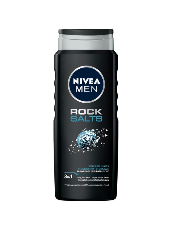 Гель для душу Rock Salts NIVEA MEN 500 мл